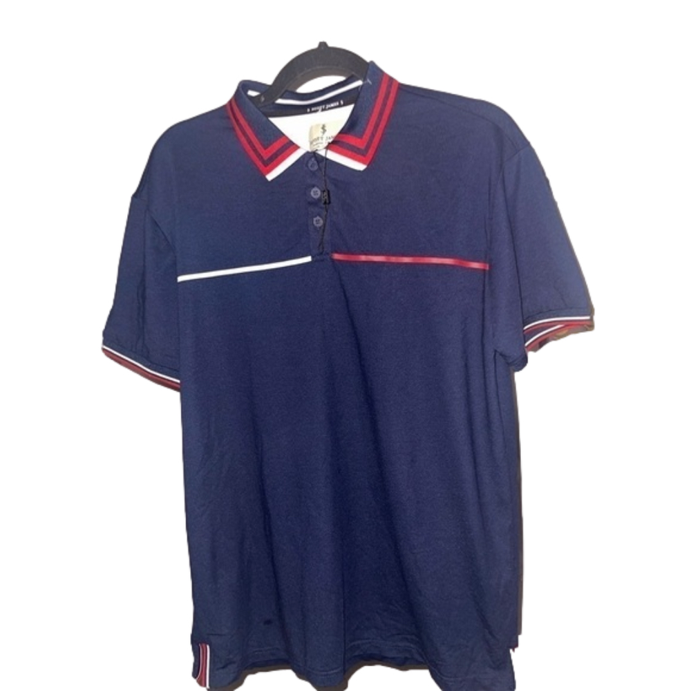 Scott James Men’s Polo Shirt, NWT, Size XL, Navy Blue